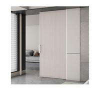 Cadre Aluminium Porte Pliable Séparateur de Pièce | Rail Caché, Isolation Alvéolaire, Fermeture Magnétique, Étanche, Placard, Salle De Bain, Cuisine(Style2,190x180cm)