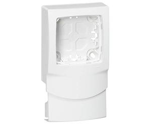 Cadre appareillage saillie 1 poste pose le long des moulures DLPlus épaisseur 16mm - blanc