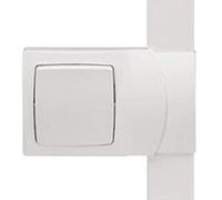 Cadre appareillage saillie 1 poste pose le long des moulures DLPlus épaisseur 20mm - blanc