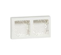 Cadre composable saillie--Blanc-2 postes