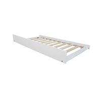 Cadre coulissant bas pour lit gigogne ou lit superposé coloris Blanc - Longueur 189 x Largeur 96 x Hauteur 22 cm
