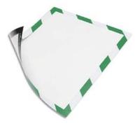 Cadre d’affichage Duraframe dos magnét Security A4.L25 x H32,5 x P0,2 cm vert blc pr évacuation,secours G