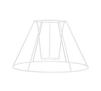 Cadre D'abat-jour Antique E27 en Fer pour Lampe de Table et Lustre | Kit Modulaire Diy, Démontage Facile et Installation Simple, pour Chambres et Salons, Blanc