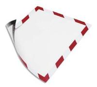 Cadre d'aff Duraframe dos adhésif Security A4.L25xH37,5xP0,3cm rge blanc pr sécurité, incendie G