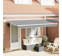 vidaXL Cadre de store en métal blanc 4 x 2 m