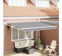 Cadre de auvent manuel Aluminium thermolaqué Armature de store banne vidaXL vida