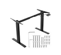 Cadre De Bureau Debout Hauteur Réglable 70-117cm Longueur 95-158cm Bureau Spacieux