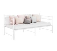 vidaXL Cadre de canapé-lit extensible noir métal 90x200 cm