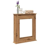 vidaXL Cadre de cheminée chêne artisanal en bois d'ingénierie 75×20×87,5 cm