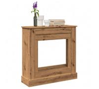 vidaXL Cadre de cheminée chêne artisanal bois d'ingénierie 90x30x90 cm