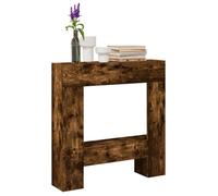VidaXL Cadre de cheminée chêne fumé 81x18x82 cm Bois d'ingénierie