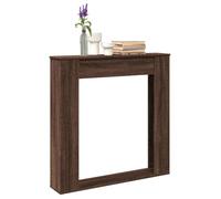 VidaXL Cadre de cheminée chêne Marron 100x20x100 cm Bois d'ingénierie, cheminée, Console de cheminée, Ensemble de Tour de cheminée, Tour de cheminée