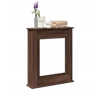 vidaXL Cadre de cheminée chêne Marron 75x20x87,5 cm Bois d'ingénierie, cheminée, Console de cheminée, Ensemble de Tour de cheminée, Tour de cheminée