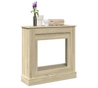 vidaXL Cadre de cheminée chêne Sonoma 90x30x90 cm Bois d'ingénierie, cheminée, Console de cheminée, Ensemble de Tour de cheminée, Tour de cheminée