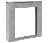 vidaXL Bordure de cheminée gris béton 100x20x100 cm Bois composite