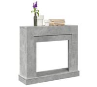 vidaXL Bordure de cheminée gris béton 100×30×87,5 cm bois composite