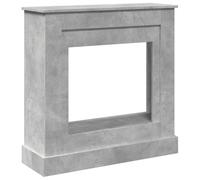 vidaXL Bordure de cheminée gris béton 90x30x90 cm en bois composite