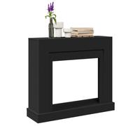 vidaXL Cadre de cheminée Noir 100x30x87,5 cm Bois d'ingénierie
