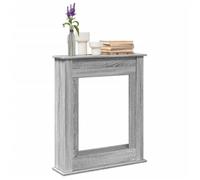 vidaXL Cadre de cheminée Sonoma gris Bois d'ingénierie 75x20x87,5 cm