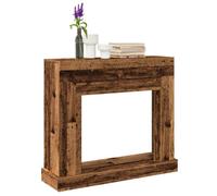 vidaXL Bordure de cheminée imitation vieux bois 100x30x87,5 cm Bois composite