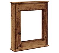 Cadre de cheminée vieux bois 75x20x87,5 cm bois d ingénierie