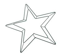 Cadre de Couronne Étoile en Fer Vert 40cm Réutilisable pour Fêtes | Décoration de Saison, Structure Robuste, pour Mariages et Événements, Base Créative pour Compositions