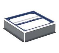 Cadre de fixation Geberit Duofix 551502001 80 x 80 cm, pour parois de douche jusqu'à 100 cm, pour 1,5 m de hauteur.