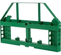 Cadre de fourches à palettes - Chargeur frontal/chargeur compact - Capacité de charge 1814 kg - Dimensions 1270 x 150 x 752 mm - Attelage de remorque 50,8 mm - Douilles de lance - Changement rapide - 
