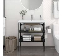 VidaXL 3101378 miroir de salle de bain et armoire de rangement pour évier