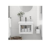VidaXL Cadre lavabo mural fer