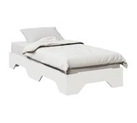 Cadre de lit - 1PLACE - Structure de lit SIMPLE - sans matelas - empilable blanc 90x190 cm - bois massif 5274168