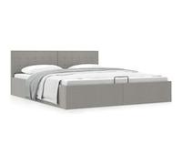 Cadre de lit à rangement hydraulique sans matelas 160x200 cm Gris G