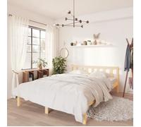 Cadre de lit adulte en bois de pin massif 160x200 cm - VIDAXL - NEUF MODE - Structure d'intérieur excellente