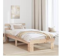 Cadre de lit adulte/enfant - GKK - tête de lit Inclus - 80x200 cm en bois massif de pin @330@
