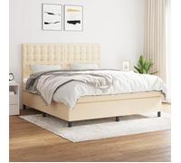 Cadre de lit avec matelas - Maison Exclusive - 160x200 cm - Tête de lit réglable - Tissu durable