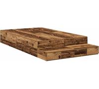 Cadre de lit avec rangement avec tiroir Bois Ancien 120 cm