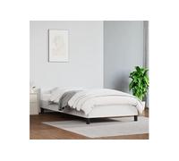 VIDAXL Similicuir blanc 90x190 cm