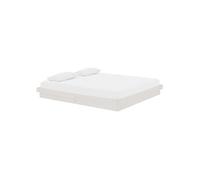 vidaXL Cadre de lit Blanc Bois massif 180x200 cm Super King