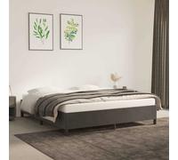 vidaXL Cadre de lit sans matelas gris foncé 80x210 cm velours