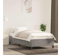 vidaXL Cadre de lit sans matelas gris clair 80x210 cm velours