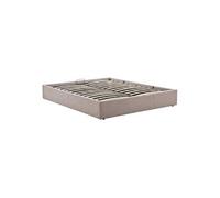 Cadre de Lit Coffre Luna 160x200cm Polyester Beige