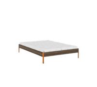 Cadre de Lit Core 140x200 Brun Caroube/ Orange Solaire