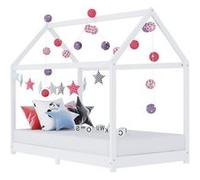 vidaXL Cadre de lit d'enfant 90 x 200 cm Bois de pin massif Blanc