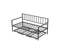 Cadre de Lit de Jour Simple en Métal 196x98x96,5cm Capacité 181,44kg Durabilité