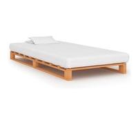 Cadre de lit de palette sans matelas 90x200 cm bois massif Marron G