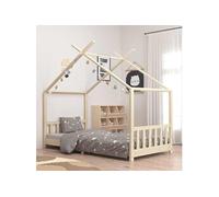vidaXL Sommier de lit pour enfants en pin massif 90 x 200 cm