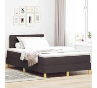 Cadre de lit design avec sommier à lattes - Lit boxspring avec matelas Marron foncé 120 x 190 cm Tissu - Lits classiques 2025 Nouveau3874134 5parcel