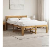 vidaXL Cadre de lit Double avec tête de lit Rostock Blanc 140 x 200 cm