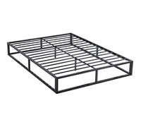 Habitat et Jardin Cadre de lit en métal 160 x 200 cm – Noir