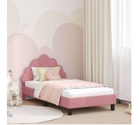 Vidaxl Cadre De Lit Pour Enfants Avec Tête De Lit Rose 80 X 160 Cm